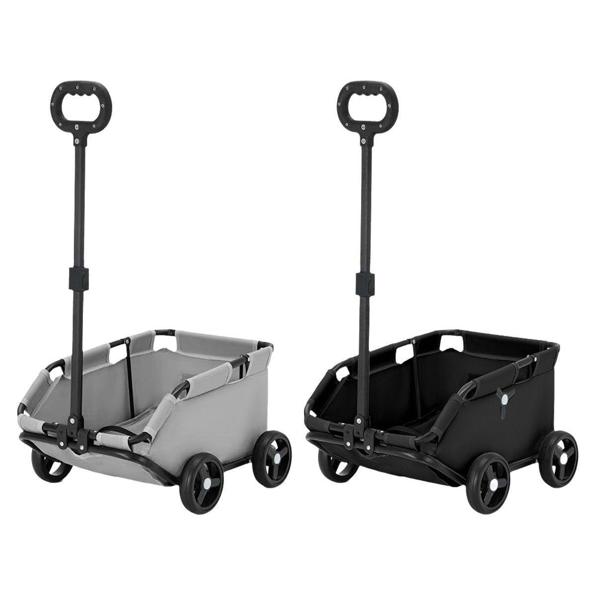 Black Foldable Pet Stroller for Dogs and Cats - Travel Carrier