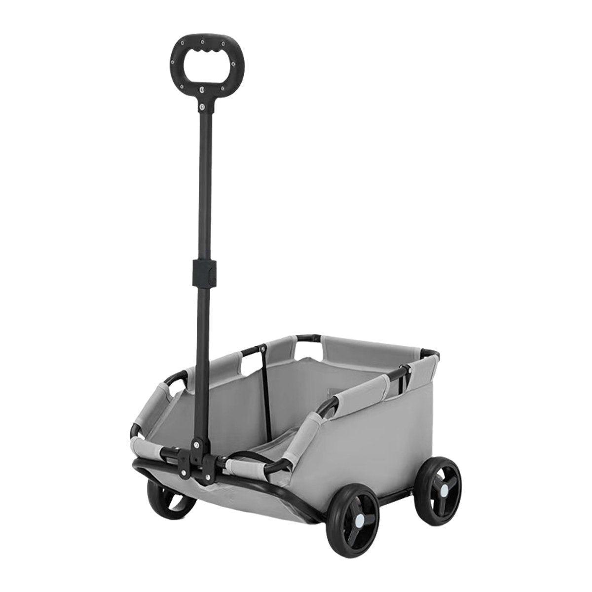 Black Foldable Pet Stroller for Dogs and Cats - Travel Carrier