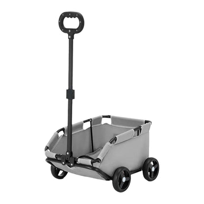 Black Foldable Pet Stroller for Dogs and Cats - Travel Carrier