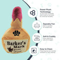 Premium Plush Wine Bottle Squeaky Dog Toy