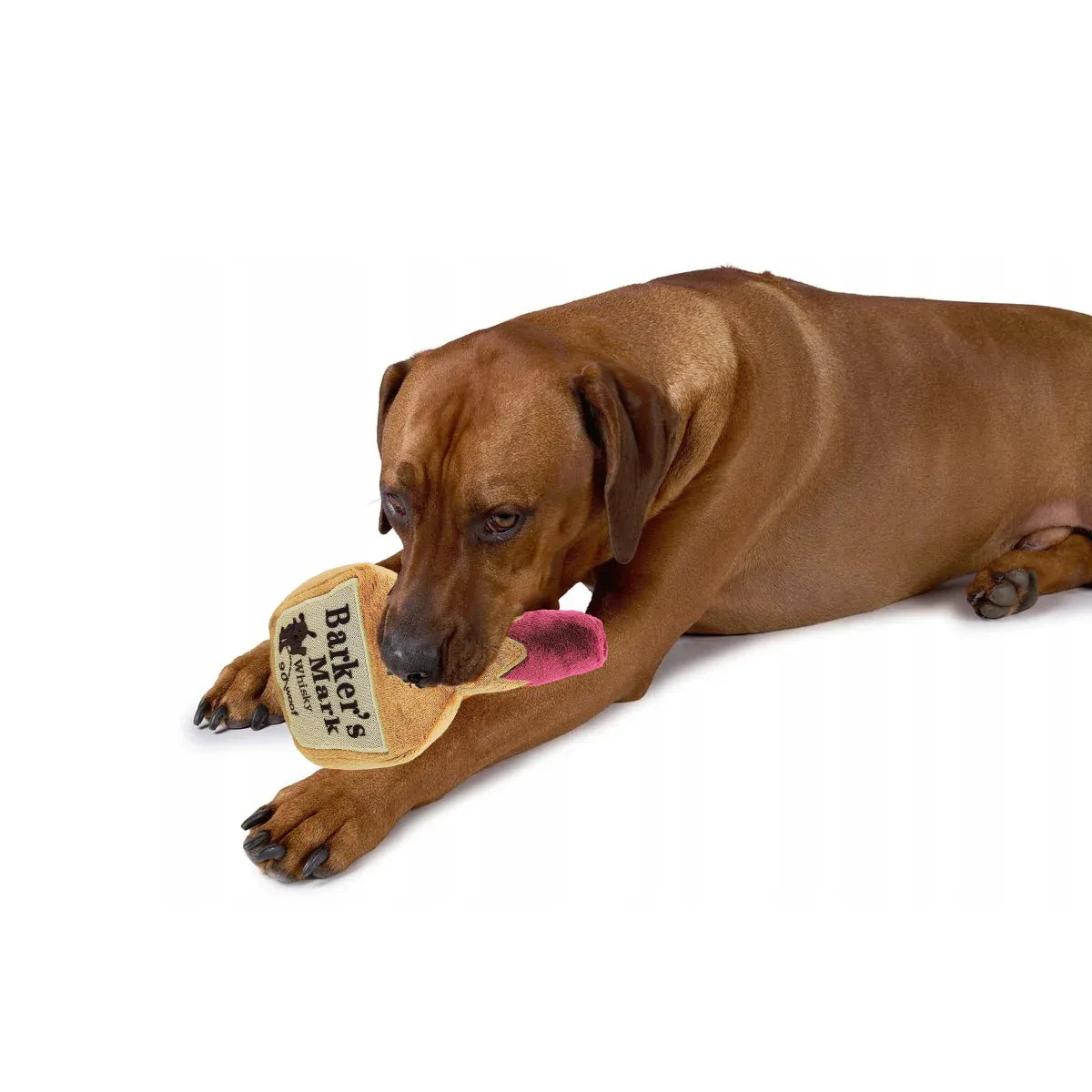 Premium Plush Wine Bottle Squeaky Dog Toy