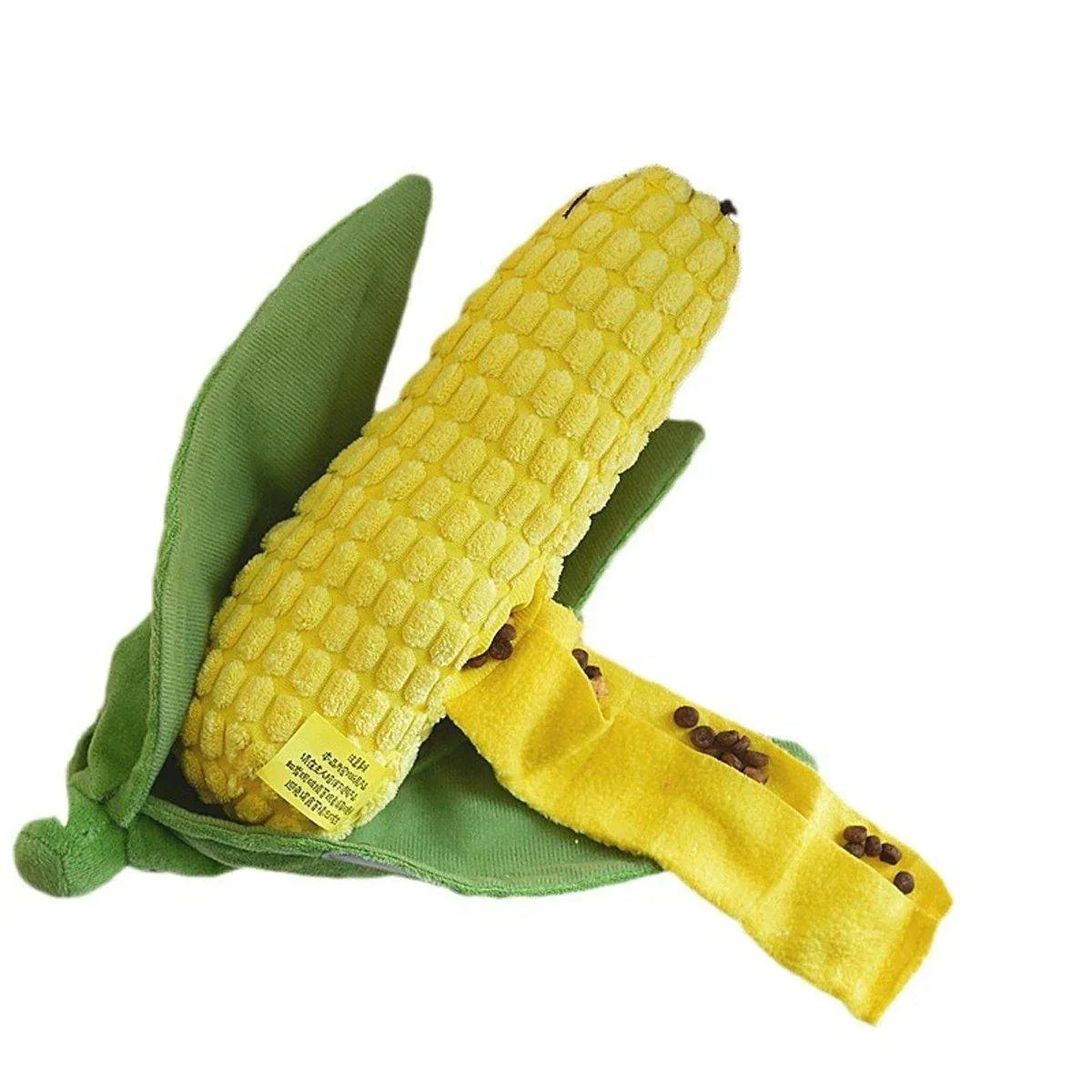 Premium Simulation Corn Dog Chew Toy with Slow Feeding Pocket