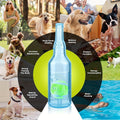 Premium Wine Bottle Dog Chew Toy with Tennis Ball - Green L