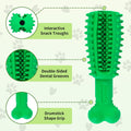 Premium Green Dog Chew Teething Toy with Treat-Dispensing Centre