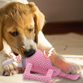 Plush Dog Toy Cup Shape 35cm for Large Breeds - Soft Pink Chew Toy - SuperSaverAU - view 4