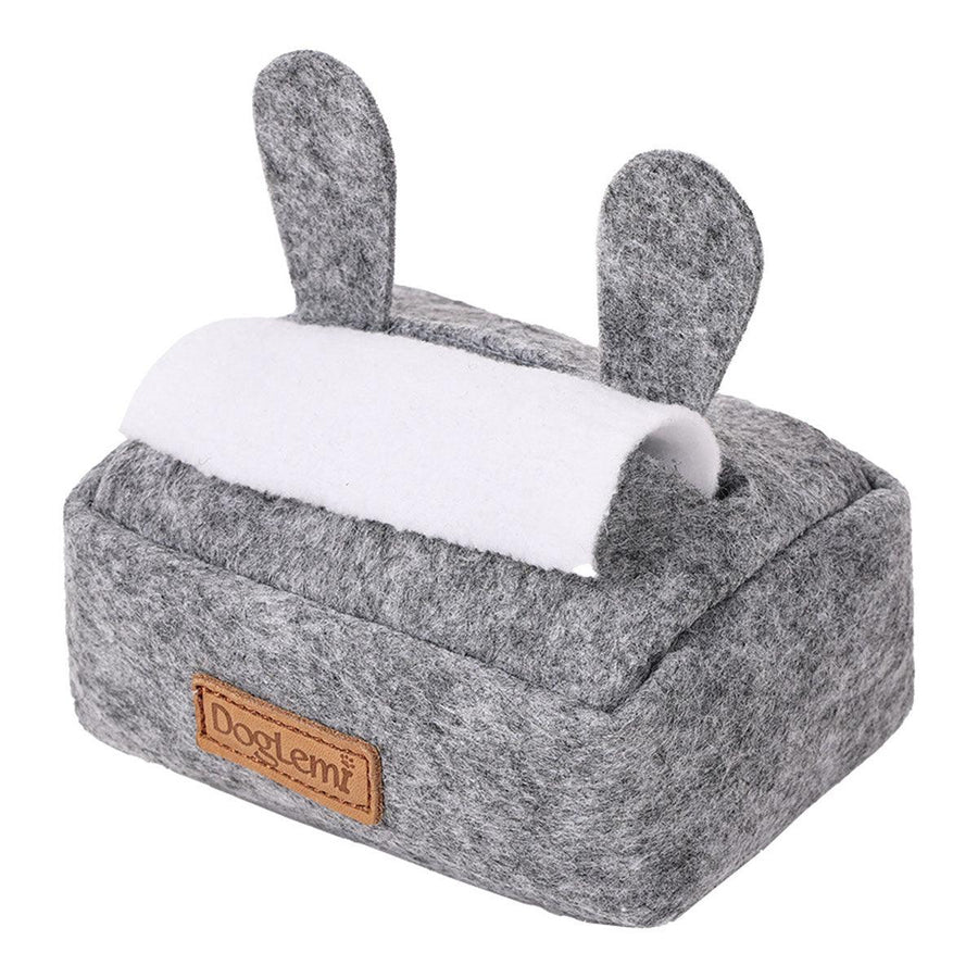 Premium Dog Sniff Training Toy Plush Treat Hiding Aid - Grey