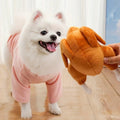 Premium Plush Roast Chicken Squeaky Dog Toy for Interactive Play