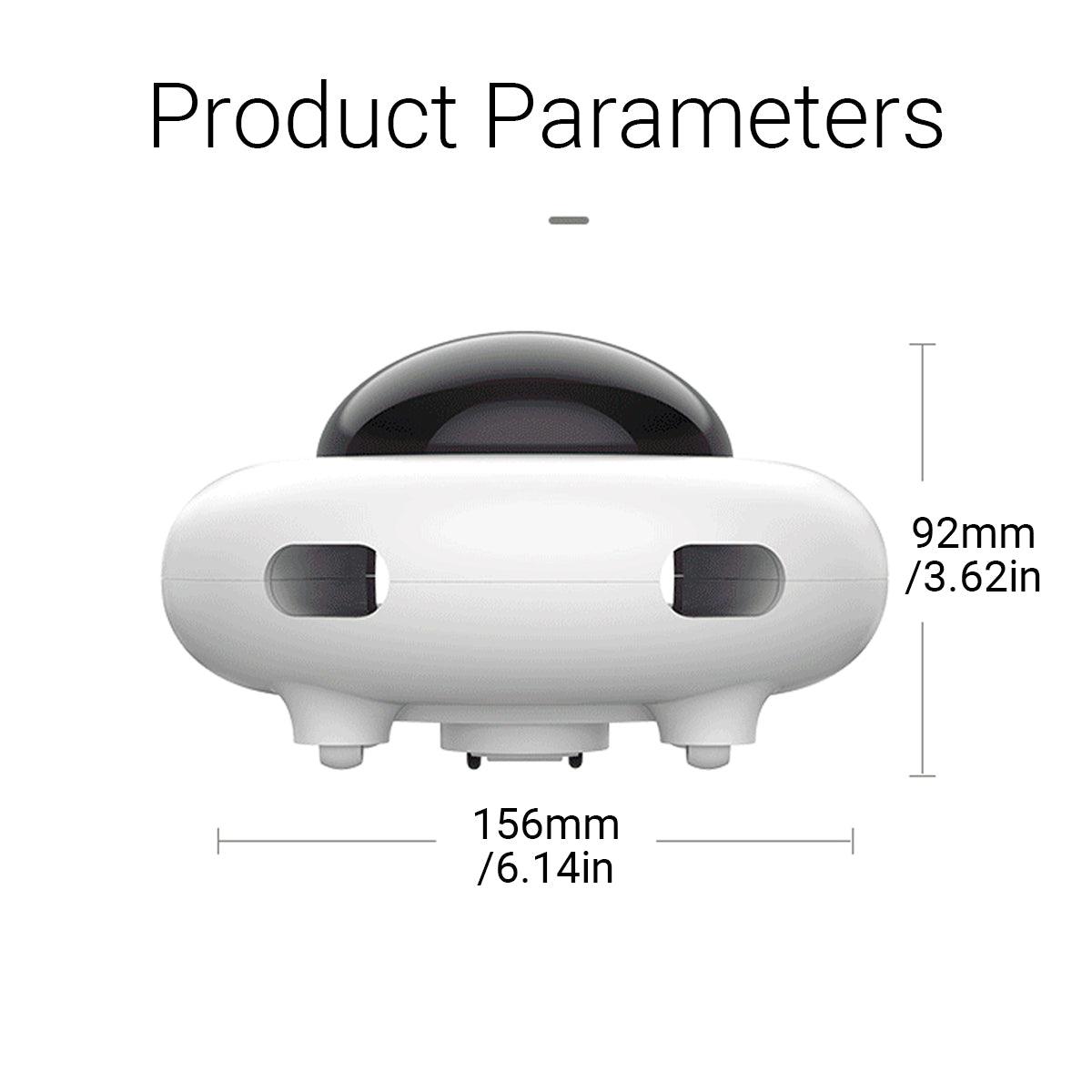 UFO Cat Toy Interactive Teaser, 156mm x 92mm, USB Charging, Adjustable Speeds