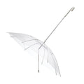 Premium Transparent Pet Umbrella with Built-In Leash - 30 Inch