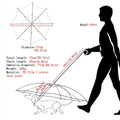 Premium Transparent Pet Umbrella with Built-In Leash - 30 Inch