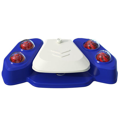 Automatic Water Dispenser & Bath Spray Toy for Dogs - Blue, Footstep-Activated