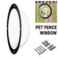 Premium Dog Porthole Fence Window Clear Acrylic Peek View - 28cm