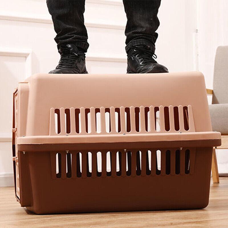 PETAIRBO Portable Dog Cat Rabbit Carrier Tote Crate - S Size, Black