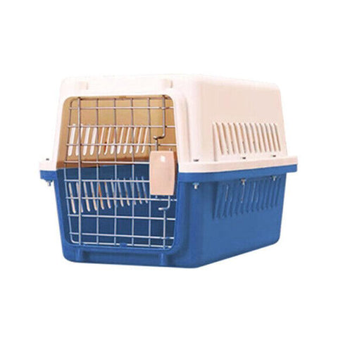 Premium Portable Pet Travel Carrier Crate - Blue