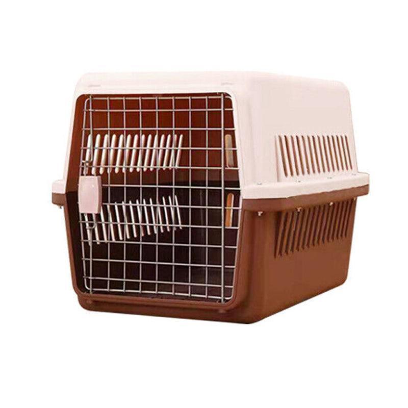 PETAIRBO Brown S Size Portable Dog Cat Rabbit Travel Carrier - Lightweight & Durable - SuperSaverAU - view 4