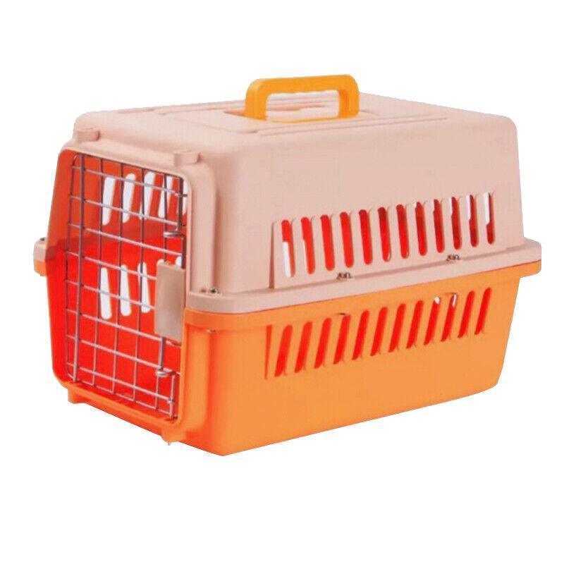 PETAIRBO Orange S Size Portable Dog Cat Rabbit Carrier - Lightweight, Easy to Clean - SuperSaverAU - view 1