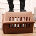 PETAIRBO Pink S Size Portable Dog Cat Rabbit Travel Carrier - Lightweight & Durable - SuperSaverAU - view 1