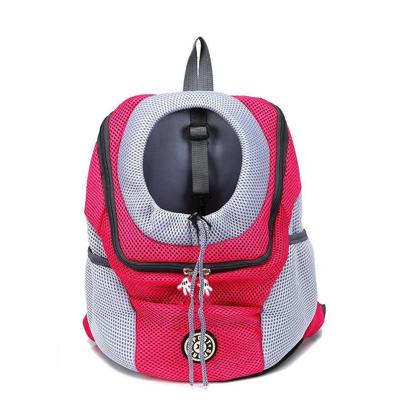 V528 Pet Backpack Carrier L Size for Dogs & Cats - Black, Breathable Mesh