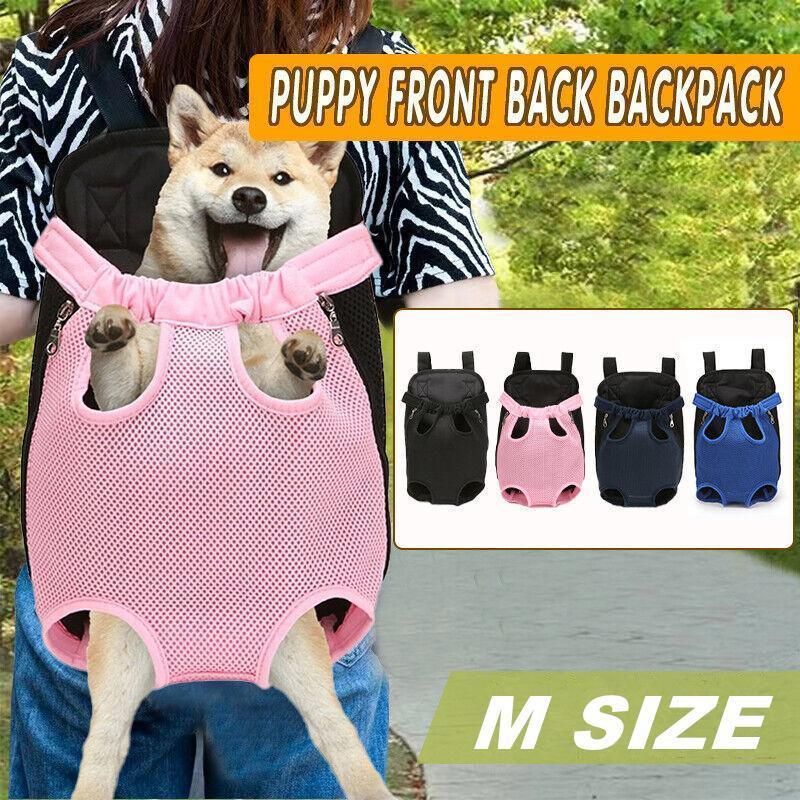 Premium Pet Carrier Backpack with Mesh Panels - Pink M
