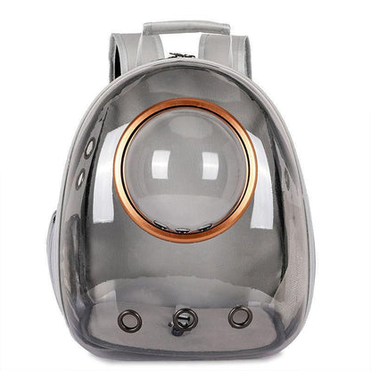 Space Capsule Pet Backpack Carrier - 34*28*42 cm, Transparent Design, Breathable