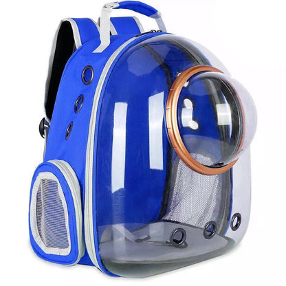Space Capsule Pet Backpack Carrier - 34*28*42 cm, Transparent, Breathable, Secure