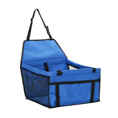 Pet Car Booster Seat Travel Carrier Basket for Cats Dogs with Secure Design - Black