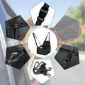 Pet Car Booster Seat Travel Carrier Basket for Cats Dogs - 40x30x25cm, Red - SuperSaverAU - view 3