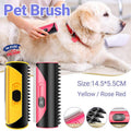 Premium Pet Deshedding Grooming Comb Brush - Red