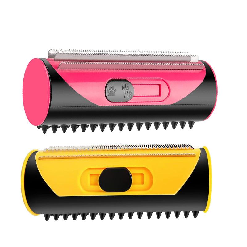Premium Pet Deshedding Grooming Comb Brush - Yellow