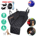 Premium Black Waterproof Pet Car Hammock with Mesh Window