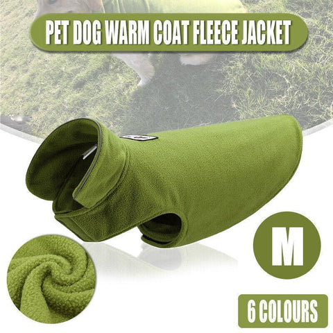 Pet Dog Warm Coat Fleece Jacket Jumper Sweater Winter Vest - M Size, Yellow - SuperSaverAU - view 1
