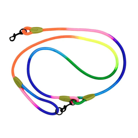 Premium Hands-Free Crossbody Dog Leash - Colourful 230cm