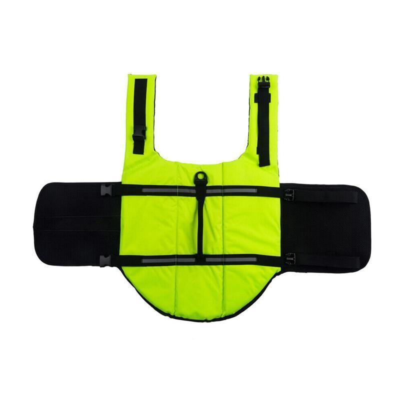 Dog Life Jacket Pet Swim Vest Floatation Aid Waterproof Green - S - SuperSaverAU - view 2