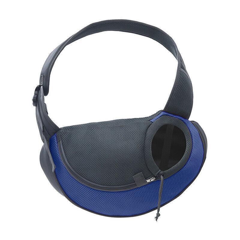 Premium Pet Shoulder Carrier Bag - Blue L