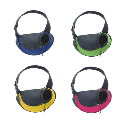 Pet Shoulder Carrier Bag - Large (L) Yellow for Dogs & Cats, Portable Travel Sling