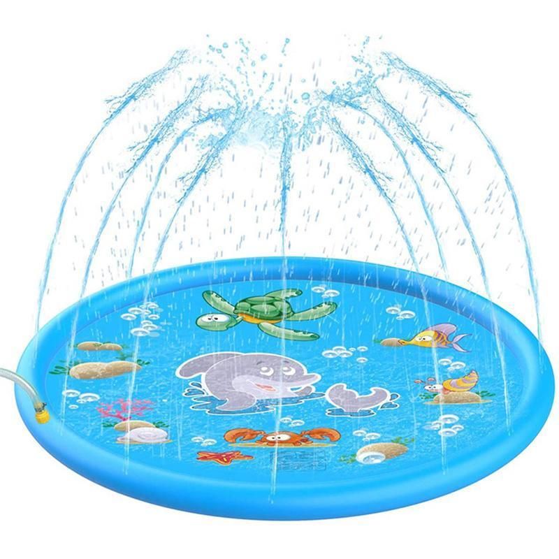 Premium Inflatable Dog Splash Pad Sprinkler Mat - 100cm