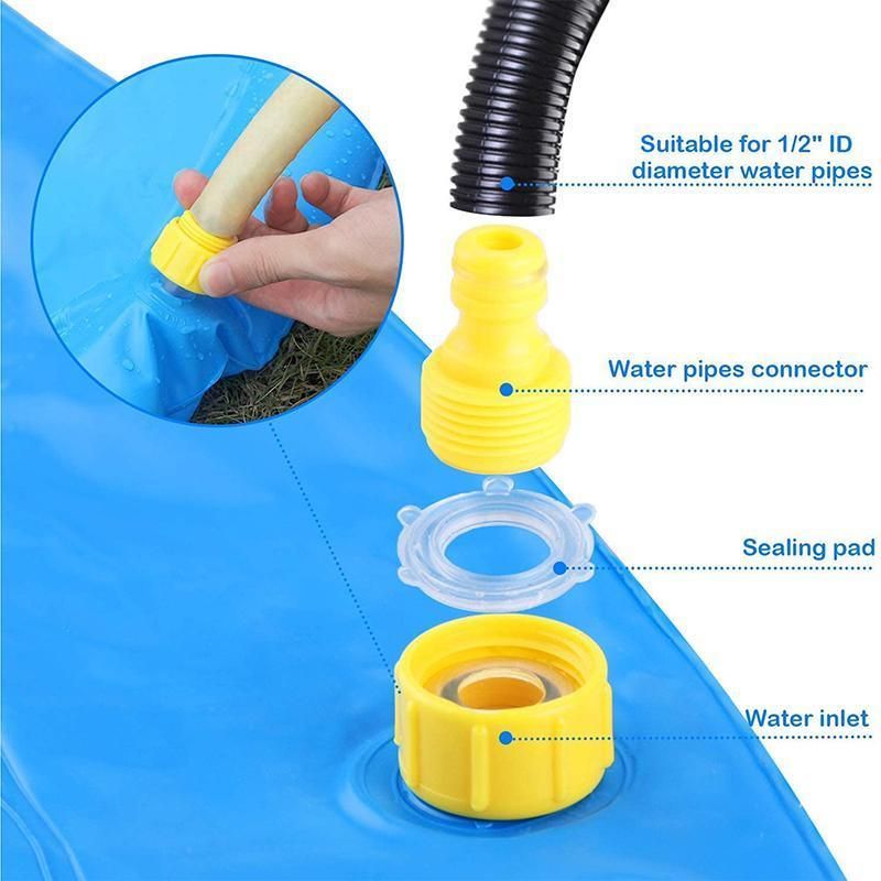 Premium Inflatable Dog Splash Pad Sprinkler Mat - 100cm