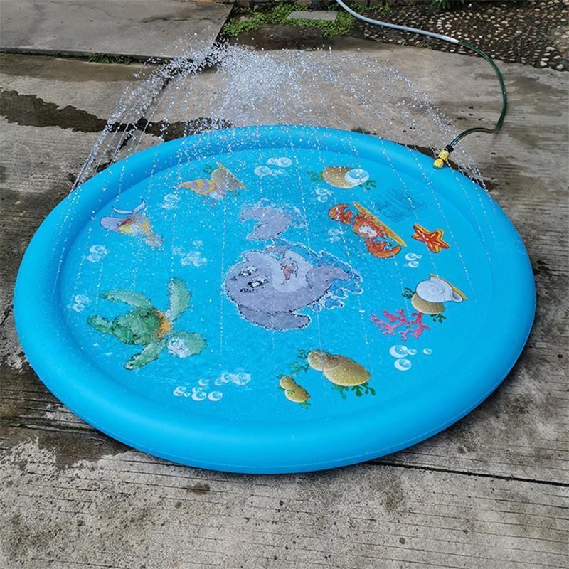 Premium Inflatable Dog Splash Pad Sprinkler Mat - 100cm