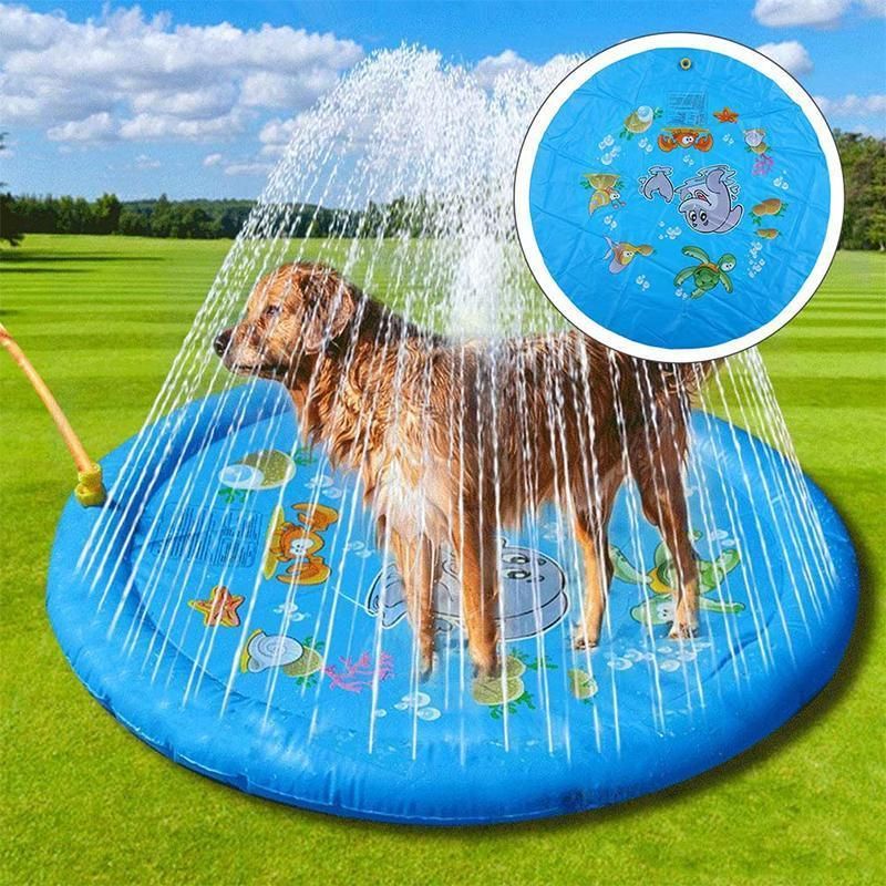 Premium Inflatable Dog Splash Pad Sprinkler Mat - 100cm