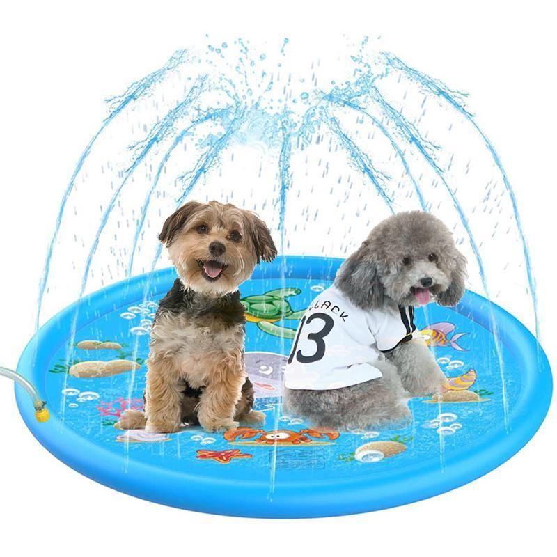 Premium Inflatable Dog Splash Pad Sprinkler Mat - 100cm
