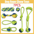 Premium Cotton Rope Dog Chew Toys for Puppies - 7 Piece Set
