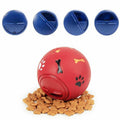 Premium Dog Treat Ball Puzzle Feeder Toy - Blue 11cm