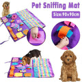 Dog Pet Nose Training Sniffing Pad Snuffle Mat 90*90cm Soft Fabric Puzzle Design - SuperSaverAU - view 1
