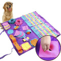 Dog Pet Nose Training Sniffing Pad Snuffle Mat 90*90cm Soft Fabric Puzzle Design - SuperSaverAU - view 3