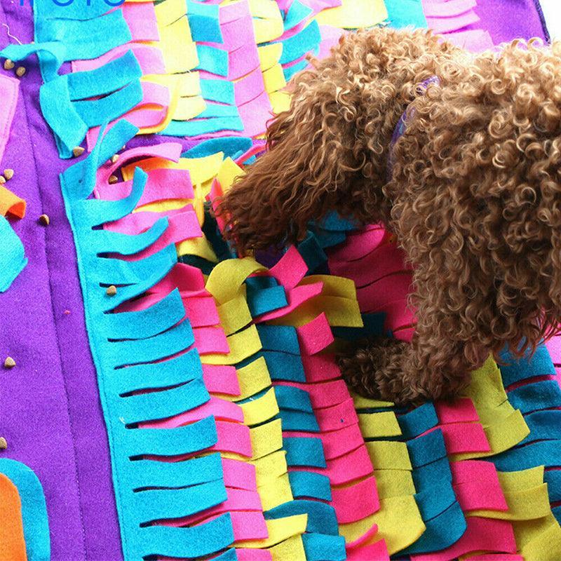 Dog Pet Nose Training Sniffing Pad Snuffle Mat 90*90cm Soft Fabric Puzzle Design - SuperSaverAU - view 5