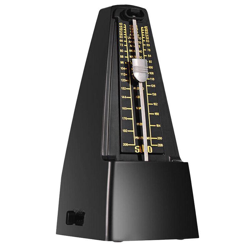 Premium Black Universal Pyramid Mechanical Metronome 40-208 BPM