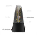 Premium Black Universal Pyramid Mechanical Metronome 40-208 BPM
