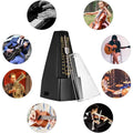 Premium Black Universal Pyramid Mechanical Metronome 40-208 BPM