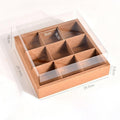 5PCS Kraft Paper Lunch Boxes Picnic Camping Food Containers Bento Sushi Packing - S-5Pcs - SuperSaverAU - view 2