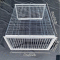 Premium White Metal Pigeon Cage for Indoor & Outdoor Use - 40 x 26 x 60cm